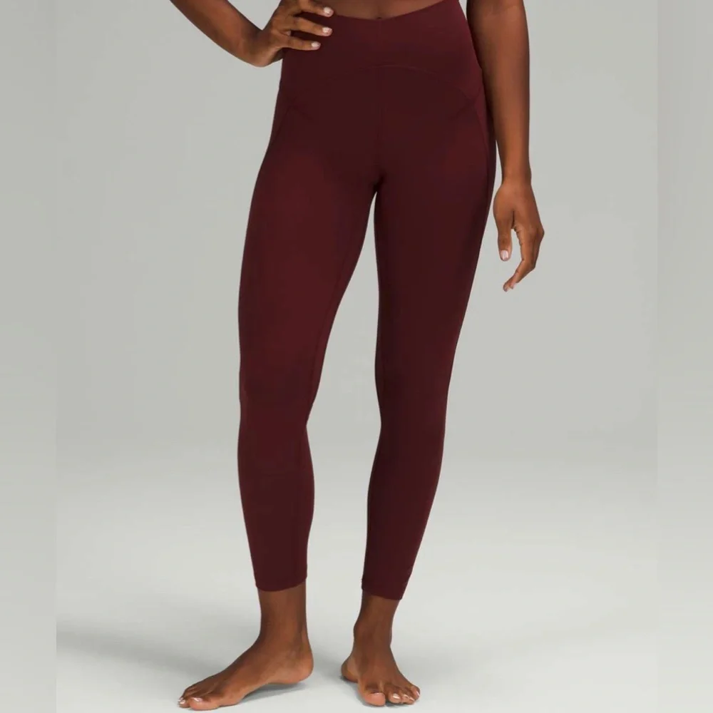Lululemon Unlimited High Rise Tights Red Merlot 2